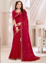 Jimmy Choo Cherry Wedding Wear Hand Work Saree